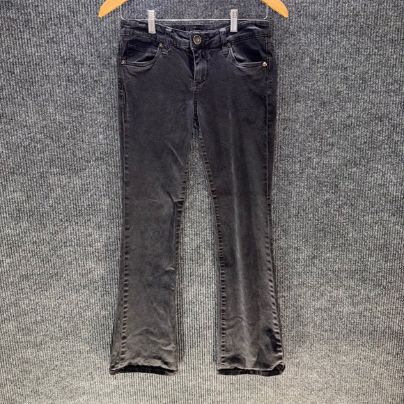 KUT from the Kloth‎ Jeans Womens 4 Black Bootcut Distressed Stretch Denim - Picture 1 of 6